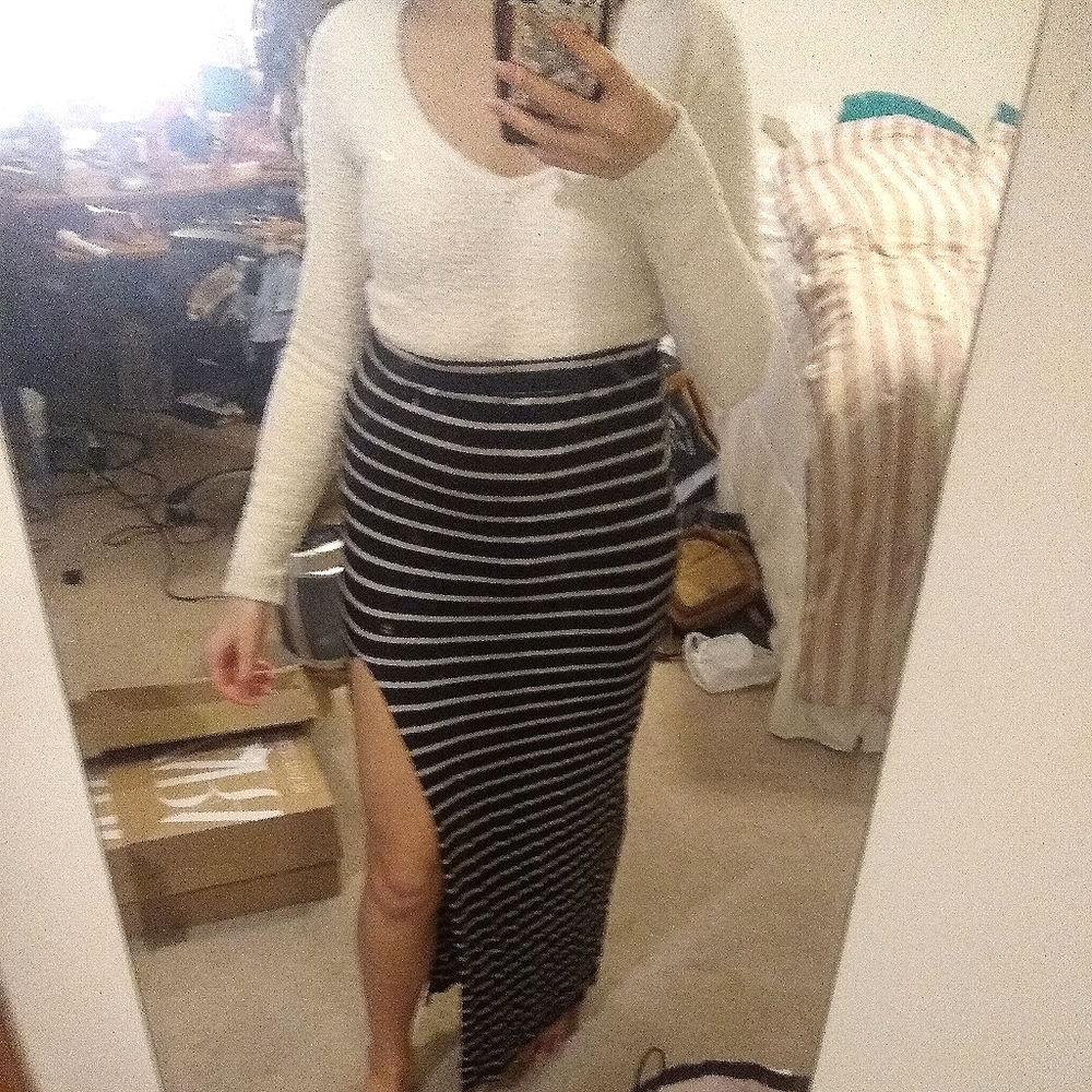 Pacsun striped max skirt